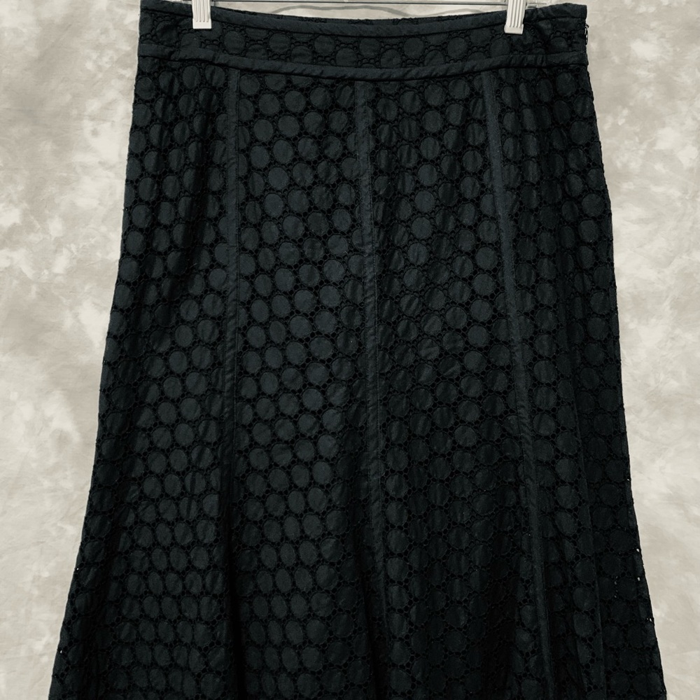 Alfani Eyelet Lace Black Skirt Size 10